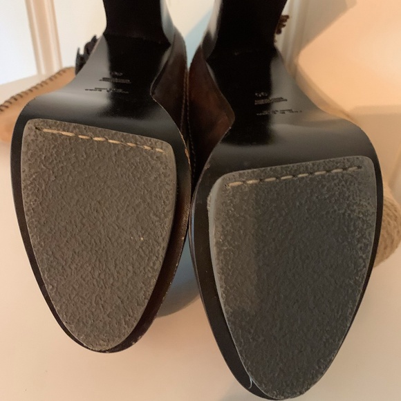 rag & bone Leather Platform Boots LIKE NEW Size 6 - Picture 4 of 5